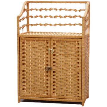 藤編床頭櫃帶門內衣衣服收納儲物櫃書櫃玩具櫃簡易時尚寶寶衣櫃 YJ/101 免運 快速出貨