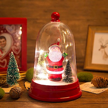 法國三寶貝 鈴鐺造型鐘罩老公景觀音樂鈴LED燈擺飾