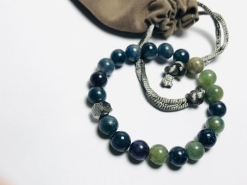 已售出-勿下單-藍寶石天鐵手串