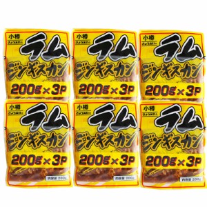 送料無料 ジンギスカン ラム 北海道 ジンギスカン 「ラム ジンギスカン」 200 g×3パック×6 セット 冷凍 焼肉 ラム肉