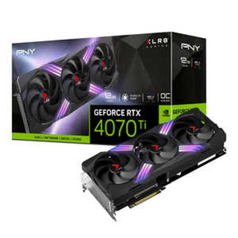 PNY GeForce RTX4070Ti 12GB XLR8 Gaming VERTO EPICX ARGB OC 3FAN