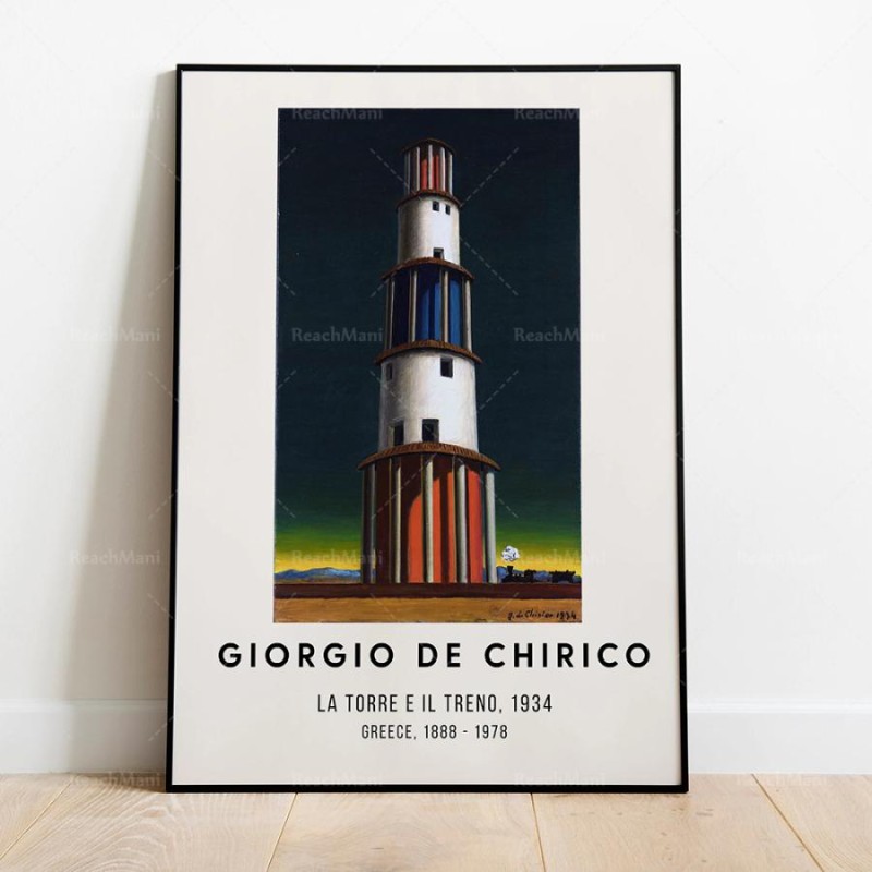 ポスター ジョルジョ デ キリコ キーリコ Giorgio de Chirico キャンバスアートポスター イラスト インテリア 海外製 枠なし  70X100cm 7 | LINEブランドカタログ