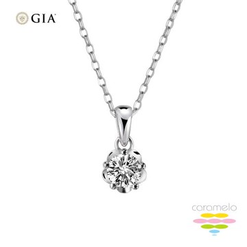 彩糖鑽工坊 GIA鑽石 50分 F/VS2 14K 鑽石項鍊 天然鑽石 (3EX+八心八箭+頂級北極光車工)