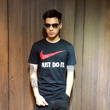 美國百分百【全新真品】Nike T恤 JDI 耐吉 短袖 T-shirt 短T 運動休閒 logo 黑色 G509