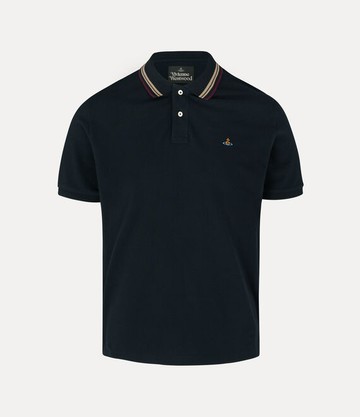 Vivienne Westwood Classic Polo Solid Piquet Navy Blue 3XL Men