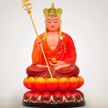 地藏王佛像供奉家用客廳擺件樹脂工藝品唐三藏九華山地藏菩薩像