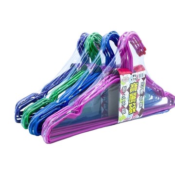 🔥超優惠🔥 台灣製造 加大加厚特級衣架 (10入/凹槽) (🔺超取限6組)/(🔺6組以上選宅配) 衣架 粗衣架 彩色衣架