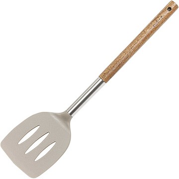 《EXCELSA》木柄不沾濾油鍋鏟-34cm-- 炒菜鏟