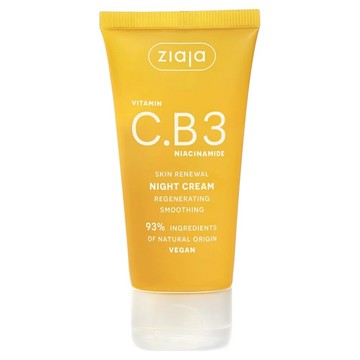 ziaja 齊葉雅 維生素 C.B3 菸鹼醯胺舒緩再生晚霜  1個  50ml