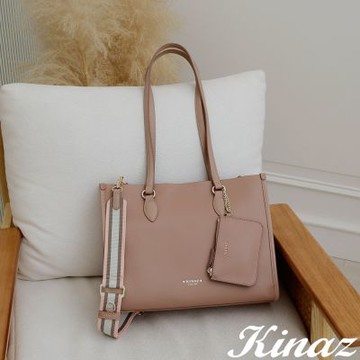 KINAZ 附零錢包多層斜背肩背托特包-莓好絮語-溫柔便利貼系列