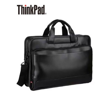 原裝加厚型聯想ThinkPad電腦包14寸/15.6寸IBM筆記本單肩包TL410男士行政高管商務筆記本皮包耐用有型全皮背