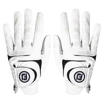FootJoy Weathersoft 女士高爾夫手套 66977E-401-21  2個  21號  白色