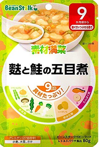 Gomoku boiled 80g of material manna bran and salmon