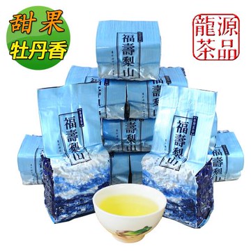 【龍源茶品】福壽梨山馥冽銀霜高山烏龍茶葉12包組(75g/包-共900g/附提袋)