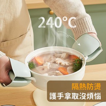 【ecoco 意可可】 隔熱矽膠手套(一對)