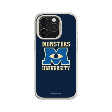 iPhone 16 Pro SolidX 貝殼灰 - 迪士尼-皮克斯 PIXAR - 怪獸大學校徽2