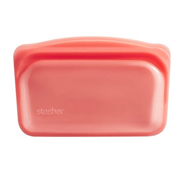 Stasher 長形矽膠密封袋 293.5ml 可微波、水煮加熱、亦可冷凍冷藏  1個  1個容器 + 1個蓋子