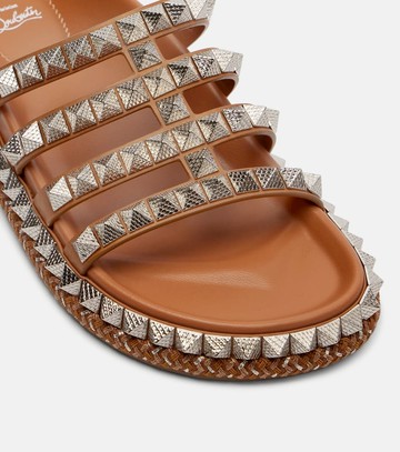 Christian Louboutin Pyra Hallulila studded leather slides