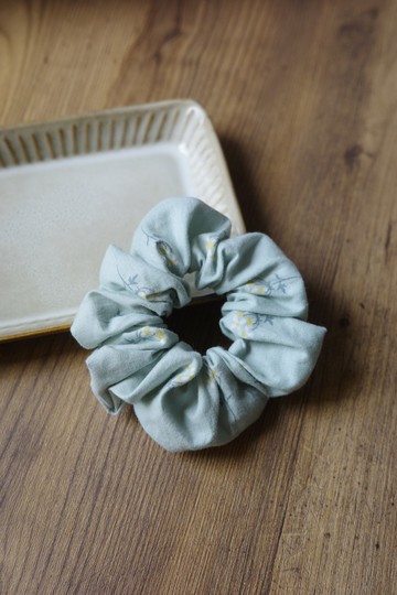 湖綠散花 -  甜甜圈髮圈 大腸圈 | 海柏手作