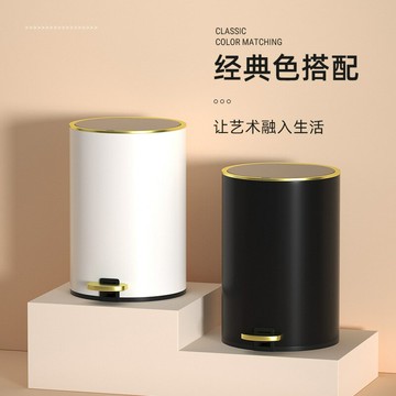 【免運/可開票】商用垃圾桶 環衛垃圾桶 戶外垃圾桶 大型垃圾桶 分類垃圾桶 304家用雙層不銹鋼垃圾桶商用酒店辦公室廚房衛生間腳踏翻蓋