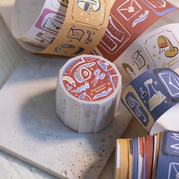 什物聯名 - 文具集- 3cm割型紙膠帶