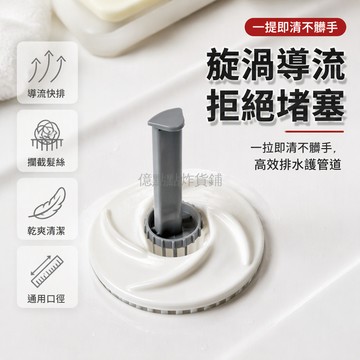 台灣出貨✨ 面盆長排過濾網 提拉式設計灰色把手 內部格柵攔截毛髮 30-37mm排水口適用 免工具安裝 衛生易清理