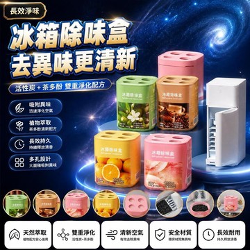 🤩免運🌟台灣出貨🌟冰箱除味劑除臭神器活性炭茶多酚去異味專用淨化家用冰箱除味盒