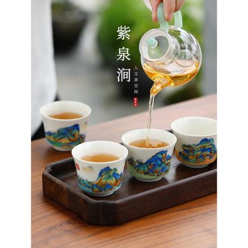 JOJO'S L. PD.紫泉澗.陶瓷品茗杯主人杯品茗杯泡茶茶杯喝茶| 求才