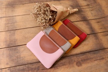 極簡生活半圓小錢夾 可客製化烙印