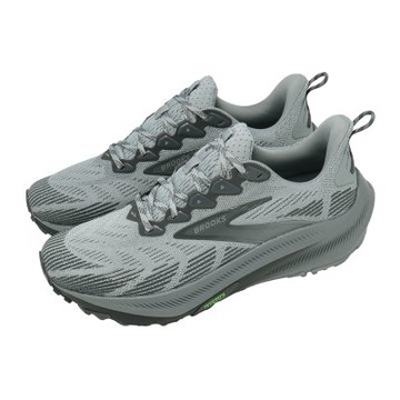 Brooks 越野跑鞋 Ghost Trail 2E 寬楦 男鞋 灰 緩衝 戶外 慢跑鞋 1104752E004