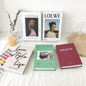 loewe仿真書雜志簡約現代英文假書擺件北歐格風ins攝影裝飾書道具