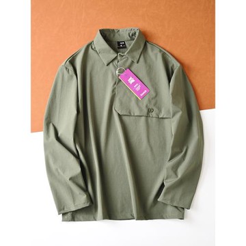 長袖POLO衫bei家同款外貿戶外機能防水彈力速干透氣休閑襯衫T恤男