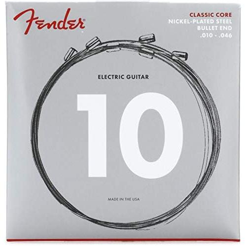 フェンダーClassic Core Electric Guitar Strings, Nickel Plated Steel, Bullet End,