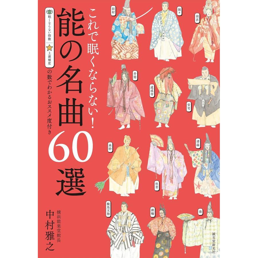 これで眠くならない 能の名曲60選 眠くならない指数上演頻度の数でわかるおススメ度付き