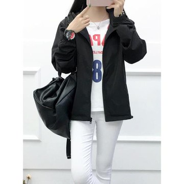 短款外套女春秋季2025新款情侶休閑寬松女士夾克胖mm大碼女裝上衣