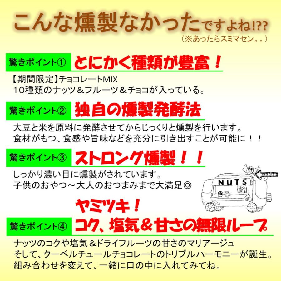 燻製が悪いんだ 燻製発酵チョコレートシグネチャーＭＩＸ 250g 麹菌 発酵 燻製 ミックスナッツ 燻製ナッツ スモークナッツ ドライフルーツ チョコ  日本製