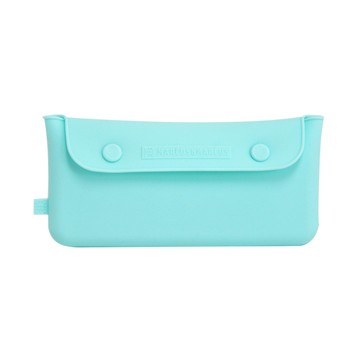 MARCUS＆MARCUS - 輕巧矽膠餐具收納袋-湖水綠