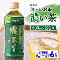  伊藤園 お～いお茶 濃い茶600ml×24本(川南町)全6回