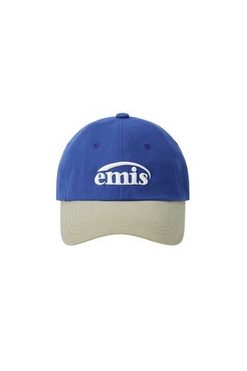 EMIS NEW LOGO MIX BALL CAP RENEWAL BEIGE BLUE