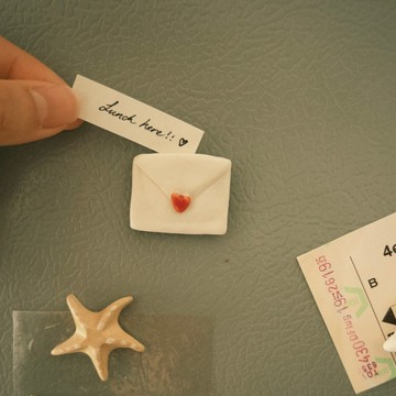 陶瓷信封磁石貼 LOVE LETTER