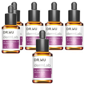 DR.WU 達爾膚 3%白藜蘆醇亮白修護精華  15ml  6瓶