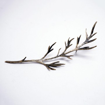 【Plant系列】 #a522 蕨葉胸針/黃銅/手工製作/植物