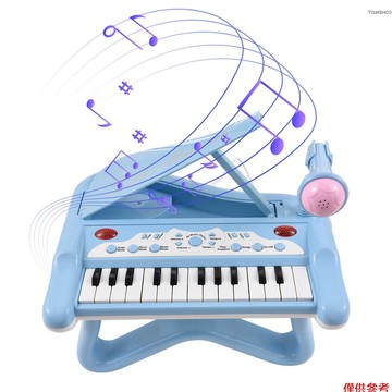 Winn 25 鍵電子鍵盤鋼琴迷你樂器帶 360 度可旋轉麥克風便攜式音樂鋼琴鍵盤 15 功能鍵初學者鍵盤的禮物 Pia