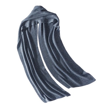 圍巾羊毛披肩-經典純色針織加長男女配件5色73wh47【獨家進口】【米蘭精品】