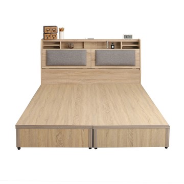 本木-陶斯 LED燈光房間二件組-單大3.5尺 床頭+六分底單大3.5尺