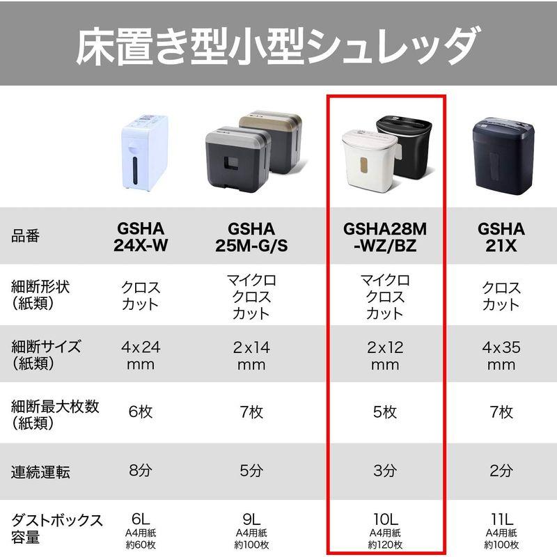 GBC シュレッダー 家庭用 小オフィス用 極小細断 マイクロクロスカット 最大細断枚数5枚 連続使用約3分 プラスチックカードも細断可能