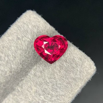 精品裸石 心形盧比萊 4.91克拉