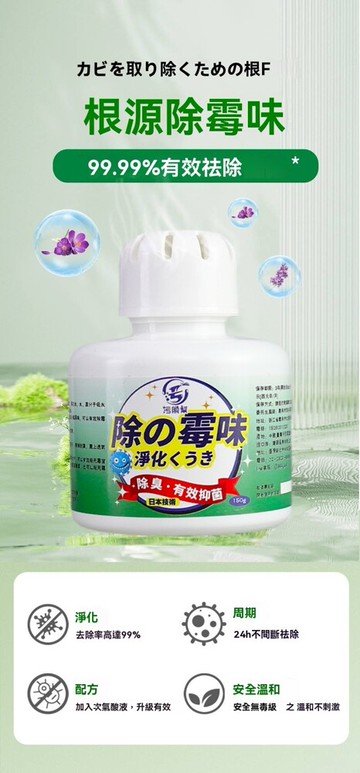 污脫幫 除霉魔盒 日本除霉技術 次氯酸 除臭 除黴 空氣清淨 廁所除黴 除黴凝膠 除霉神器