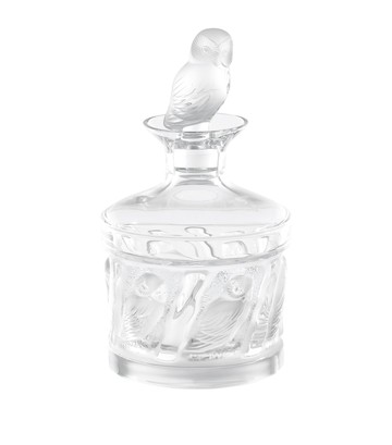 Lalique La Owl Crystal Decanter