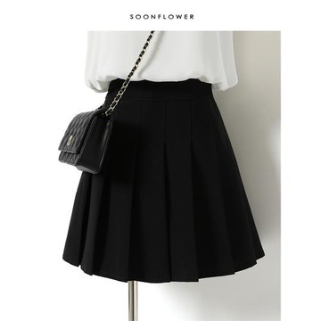 學院風防走光垂墜感短裙夏2026減齡女jk灰色高腰黑色百褶裙半身裙